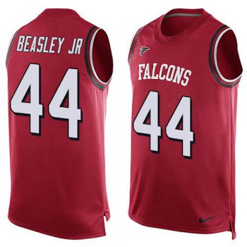 Men's Atlanta Falcons #44 Vic Beasley Jr Red Hot Pressing Player Name & Number Nike NFL Tank Top Jersey