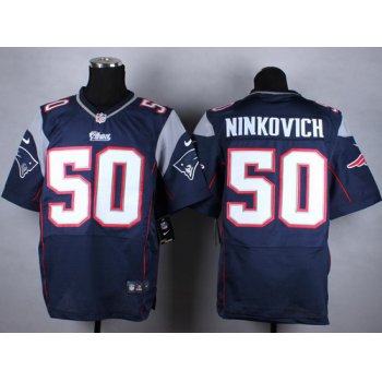 Nike New England Patriots #50 Rob Ninkovich Blue Elite Jersey