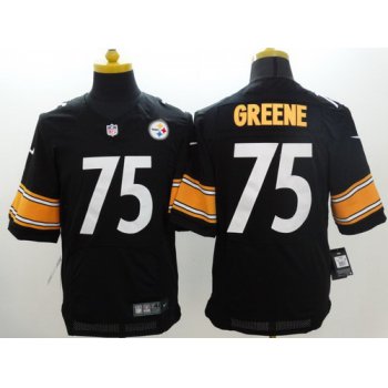 Nike Pittsburgh Steelers #75 Joe Greene Black Elite Jersey