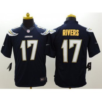 Nike San Diego Chargers #17 Philip Rivers 2013 Navy Blue Limited Jersey