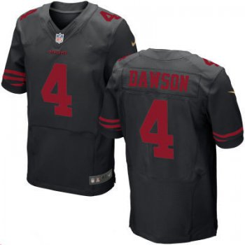Men's San Francisco 49ers #4 Phil Dawson Black Alternate Stitched NFL Nike Elite Jersey