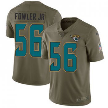 Nike Jacksonville Jaguars #56 Dante Fowler Jr Olive Men's Stitched NFL Limited 2017 Salute to Service Jersey