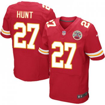 Nike Kansas City Chiefs #27 Kareem Hunt Red Team Color Men's Stitched NFL Elite Jersey