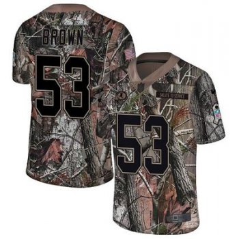 Nike Redskins #53 Zach Brown Camo Men's Stitched NFL Limited Rush Realtree Jersey