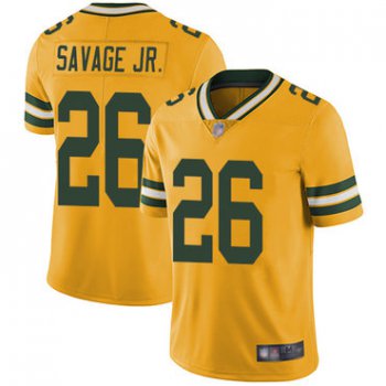 Packers #26 Darnell Savage Jr. Yellow Men's Stitched Football Limited Rush Jersey