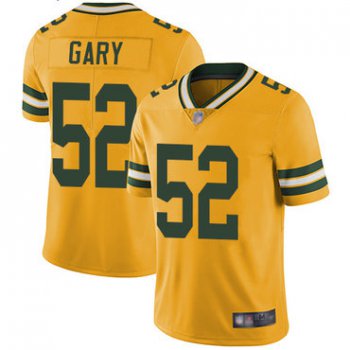 Packers #52 Rashan Gary Yellow Men's Stitched Football Limited Rush Jersey
