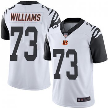 Bengals #73 Jonah Williams White Men's Stitched Football Limited Rush Jersey