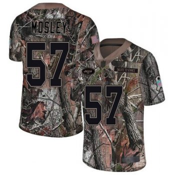 Jets #57 C.J. Mosley Camo Men's Stitched Football Limited Rush Realtree Jersey