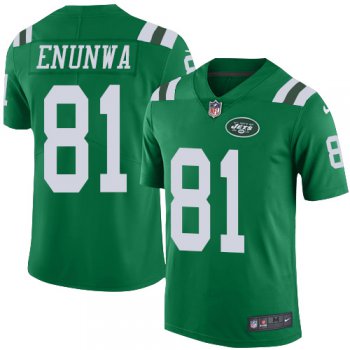 Jets #81 Quincy Enunwa Green Men's Stitched Football Limited Rush Jersey