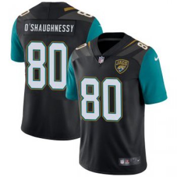 Nike #80 James O'Shaughnessy Jacksonville Jaguars Men's Limited Black Vapor Untouchable Alternate Jersey