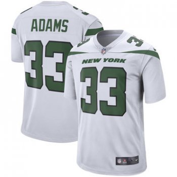 Size XXXXXXL Men's Nike New York Jets 33 Jamal Adams White New 2019 Vapor Untouchable Limited Jersey