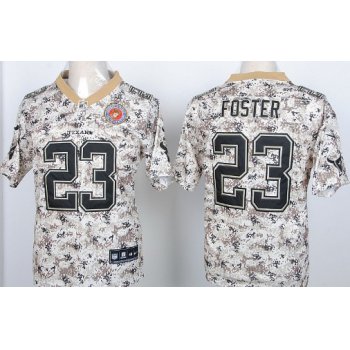Nike Houston Texans #23 Arian Foster 2013 USMC Camo Elite Jersey