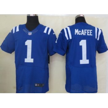 Nike Indianapolis Colts #1 Pat McAfee Blue Elite Jersey