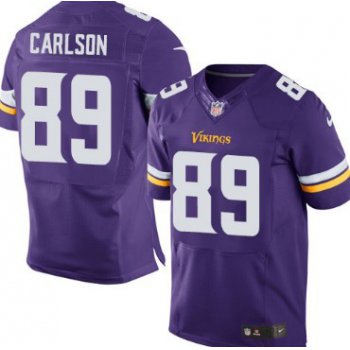 Nike Minnesota Vikings #89 John Carlson 2013 Purple Elite Jersey