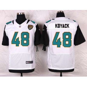 Men's Jacksonville Jaguars #48 Ben Koyack White Road NFL Nike Elite Jersey