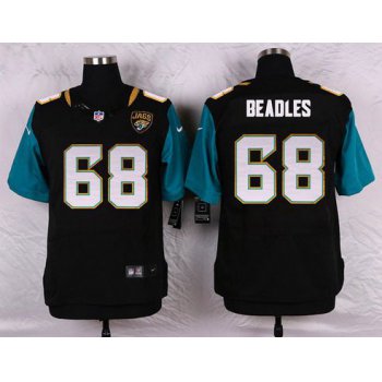 Men's Jacksonville Jaguars #68 Zane Beadles Black Team Color NFL Nike Elite Jersey