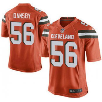Men's Cleveland Browns Brown #56 Karlos Dansby Orange Alternate 2015 NFL Nike Elite Jersey