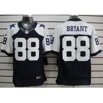 Men's Dallas Cowboys #88 Dez Bryant Navy Blue Thanksgiving Alternate NFL Nike Elite Jersey