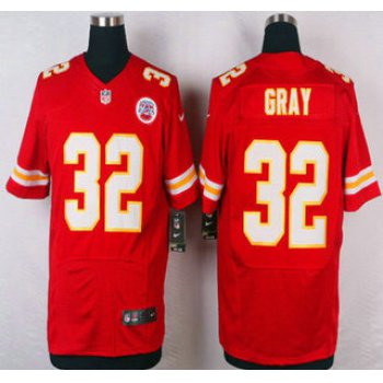 Men's Kansas City Chiefs #32 Cyrus Gray Red Team Color NFL Nike Elite Jersey
