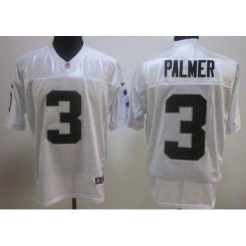 Nike Oakland Raiders #3 Carson Palmer White Elite Jersey