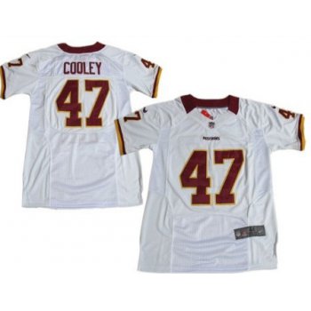 Nike Washington Redskins #47 Chris Cooley White Elite Jersey