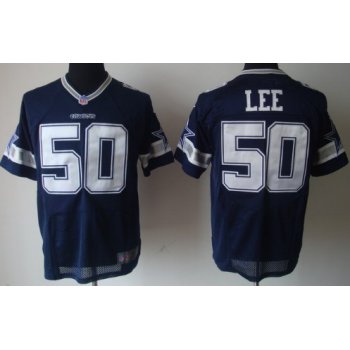 Nike Dallas Cowboys #50 Sean Lee Blue Elite Jersey