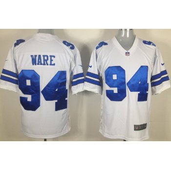 Nike Dallas Cowboys #94 DeMarcus Ware White Game Jersey