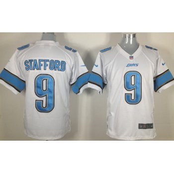 Nike Detroit Lions #9 Matthew Stafford White Game Jersey