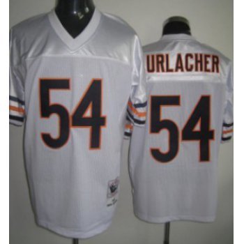 Chicago Bears #54 Brian Urlacher White Throwback Jersey