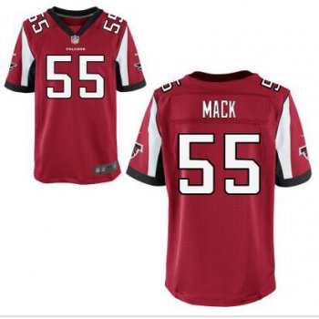 Men's Atlanta Falcons #55 Alex Mack Red Team Color NFL Nike Elite Jersey