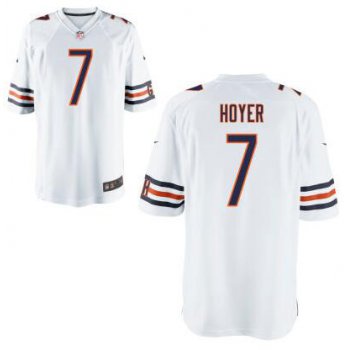Men's Chicago Bears #7 Brian Hoyer White Road NFL Nike Elite Jersey