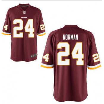 Men's Washington Redskins #24 Josh Norman Burgundy Red Team Color NFL Nike Elite Jersey