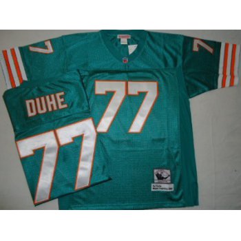 Miami Dolphins #77 A. J. Duhe Green Throwback Jersey