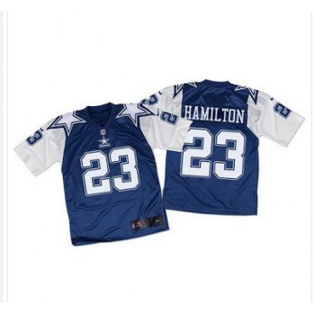 Nike Cowboys #23 Jakar Hamilton Navy BlueWhite Throwback Men's Stitched NFL Elite Jersey