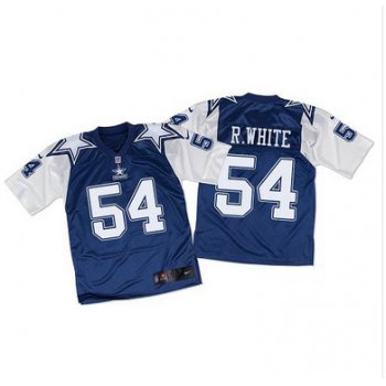 Nike Cowboys #54 Randy White Navy BlueWhite Throwback Men's Stitched NFL Elite Jersey