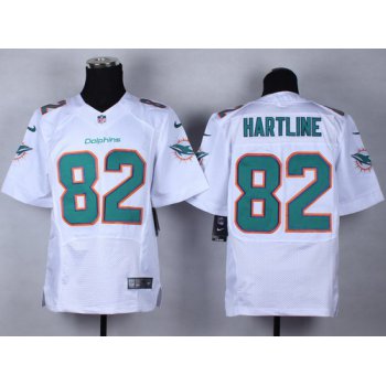 Nike Miami Dolphins #82 Brian Hartline 2013 White Elite Jersey