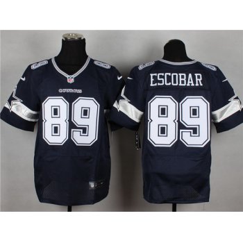 Nike Dallas Cowboys #89 Gavin Escobar Blue Elite Jersey