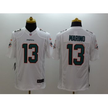 Nike Miami Dolphins #13 Dan Marino 2013 White Limited Jersey