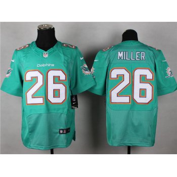 Nike Miami Dolphins #26 Lamar Miller 2013 Green Elite Jersey