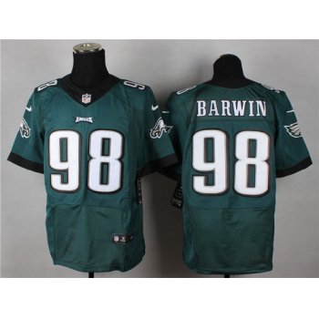 Nike Philadelphia Eagles #98 Connor Barwin 2014 Dark Green Elite Jersey
