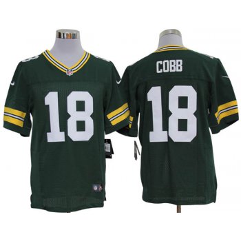 Size 60 4XL-Randall Cobb Green Bay Packers #18 Green Stitched Nike Elite NFL Jerseys