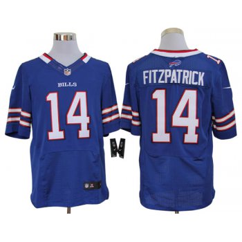 Size 60 4XL-Ryan Fitzpatrick Buffalo Bills #14 Royal Blue Stitched Nike Elite NFL Jerseys