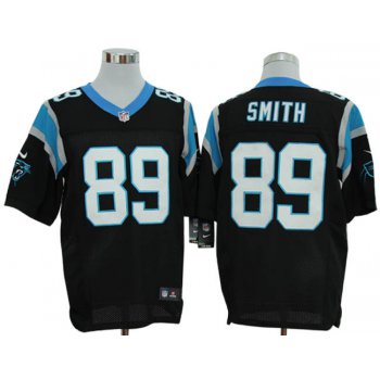 Size 60 4XL-Steve Smith Carolina Panthers #89 Black Stitched Nike Elite NFL Jerseys
