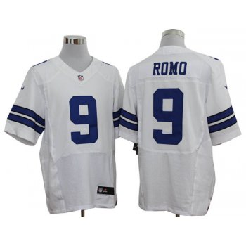 Size 60 4XL-Tony Romo Dallas Cowboys #9 White Stitched Nike Elite NFL Jerseys