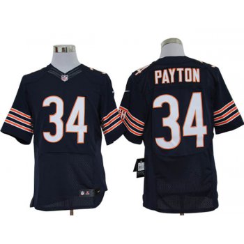 Size 60 4XL-Walter Payton Chicago Bears #34 Blue Stitched Nike Elite NFL Jerseys