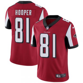 Nike Atlanta Falcons #81 Austin Hooper Red Team Color Men's Stitched NFL Vapor Untouchable Limited Jersey
