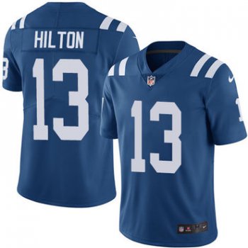 Nike Colts #13 T.Y. Hilton Royal Blue Team Color Men's Stitched NFL Vapor Untouchable Limited Jersey