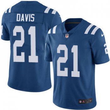 Nike Indianapolis Colts #21 Vontae Davis Royal Blue Team Color Men's Stitched NFL Vapor Untouchable Limited Jersey