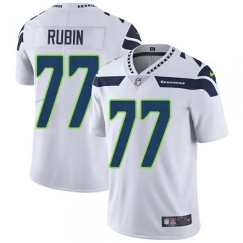 Nike Seattle Seahawks #77 Ahtyba Rubin White Men's Stitched NFL Vapor Untouchable Limited Jersey