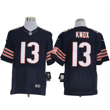 Size 60 4XL-Johnny Knox Chicago Bears #13 Blue Stitched Nike Elite NFL Jerseys